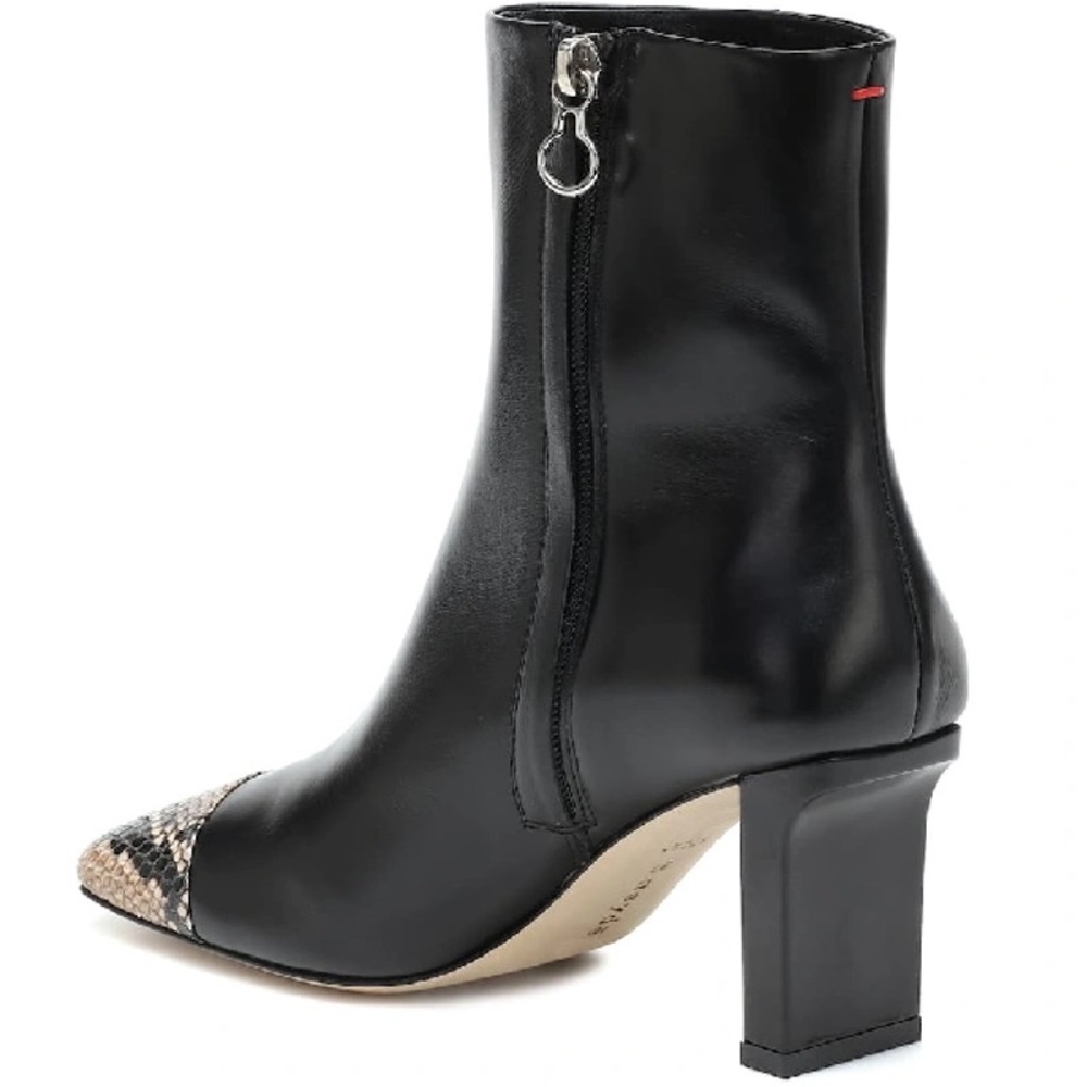 Aeyde Belle Snake-effect And Smooth Leather US9 Black like New - Picture 9 of 9